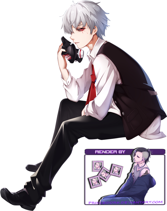 Photo Kaneki Ken Tokyo Ghoul Render 1777706 By Princedork-d81iir7 - Render Kaneki Tokyo Ghoul (800x1000), Png Download