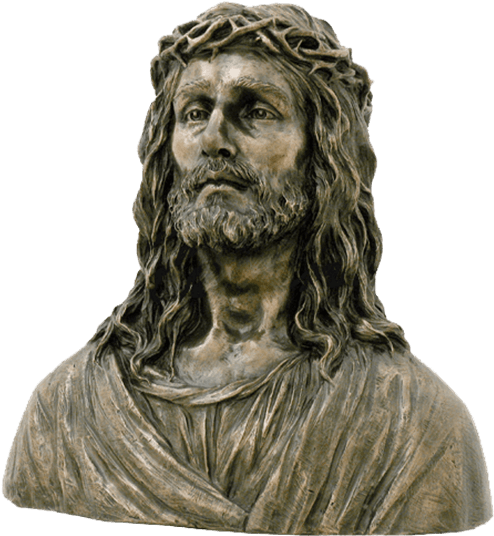 Jesus Bust Statue - Bronze Jesus Bust Sculpture By Veronese (555x555), Png Download