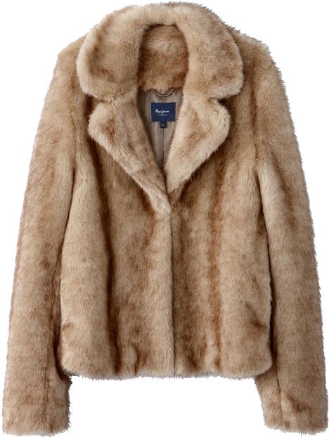 Beige Faux Fur Coats (641x641), Png Download