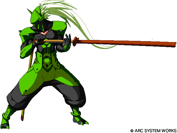 Haku-s6 - Blazblue Hakumen (622x484), Png Download