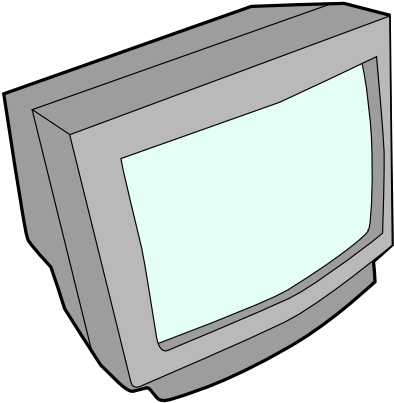 A Blank, Black Or Blue Screen Can Be The Scariest Experience - Computer Monitor Free Vector (410x410), Png Download