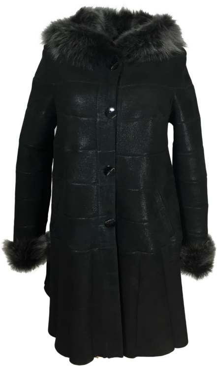 Dudex Fashion Ladies Womens Toscana Shearling Sheepskin - Vetements Oversized Overcoat (800x800), Png Download