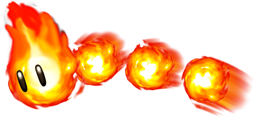 Super Mario Fire Snake (865x412), Png Download