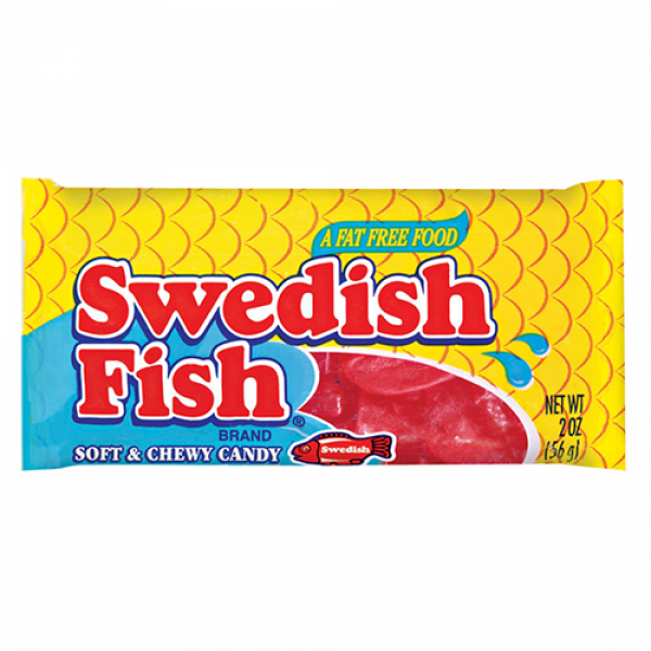 Swedish Fish Red Fish 2 Oz Buy It At Www - Swedish Fish Soft & Chewy Candy - 2 Oz Bag (600x600), Png Download