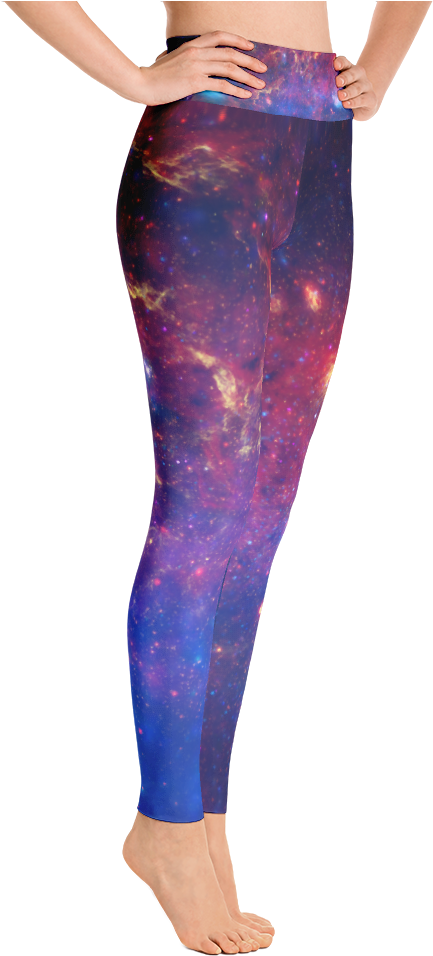 Milky Way Galaxy Leggings - Cool Rogue Yoga Pants (1000x1000), Png Download