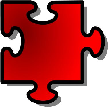 Jigsaw Red (500x500), Png Download