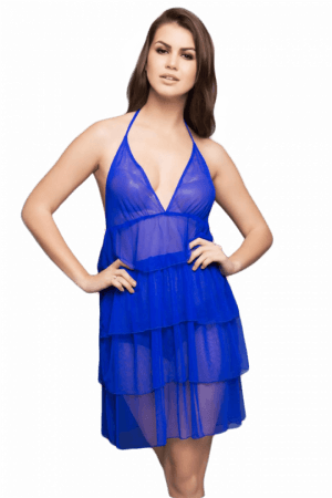 Clovia 5 Tier Babydoll - Nightwear (300x450), Png Download