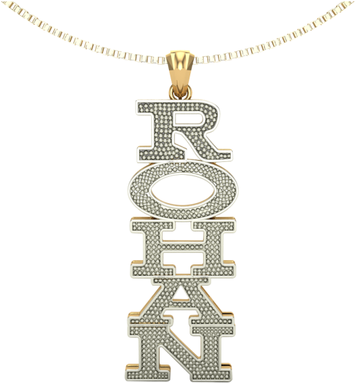 Personalised Bling Necklace (600x600), Png Download