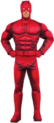 Adult Deluxe Daredevil Costume - Marvel Rubie's Costume Co Men's Universe Daredevil (415x415), Png Download