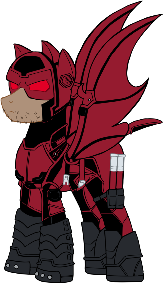 #1470122 - Artist - Edcom02, Artist - Jmkplover, Bat - Daredevil Pony (870x1024), Png Download