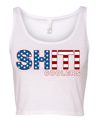 'merica Crop Top - Crop Top (394x526), Png Download