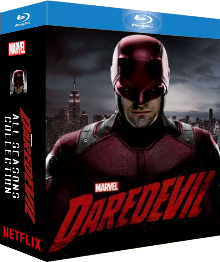 Daredevil All Seasons Bluray Cover - Daredevil Pop! Vinyl Figure (699x862), Png Download