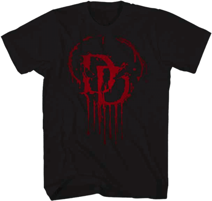 Dripping Daredevil Logo T-shirt - Princeton Tshirt (415x415), Png Download
