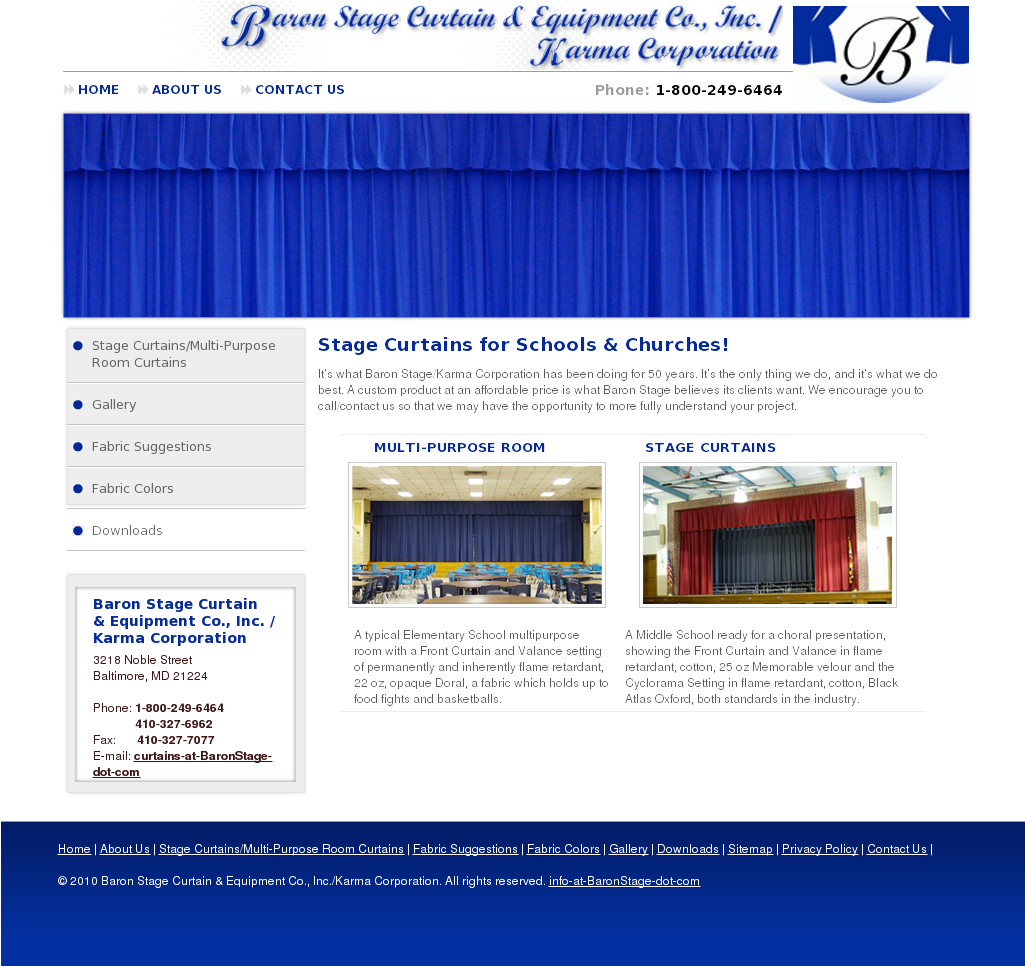 Baron Stage Curtain Competitors, Revenue And Employees - Web Page (1024x978), Png Download