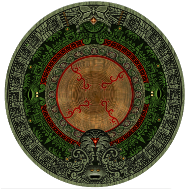 Dark Deku Scrubs - Mayan Calendar (382x382), Png Download