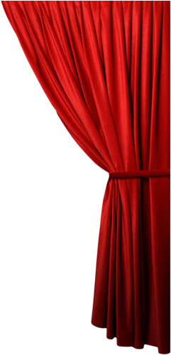 Stage Curtains Clipart - Curtains (260x501), Png Download