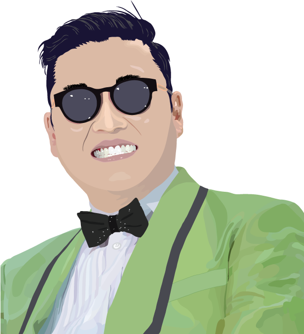 Gangnam Style No Background (612x792), Png Download