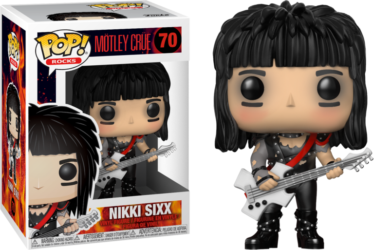 Nikki Sixx Pop Vinyl Figure - Motley Crue Vinyl Pop (768x513), Png Download