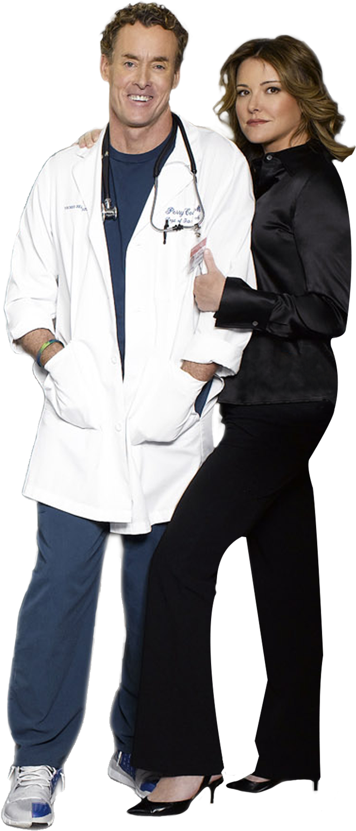 A Pack Of Cut Out From The Tv Series Scrubs - Scrubs Cast (1654x2339), Png Download