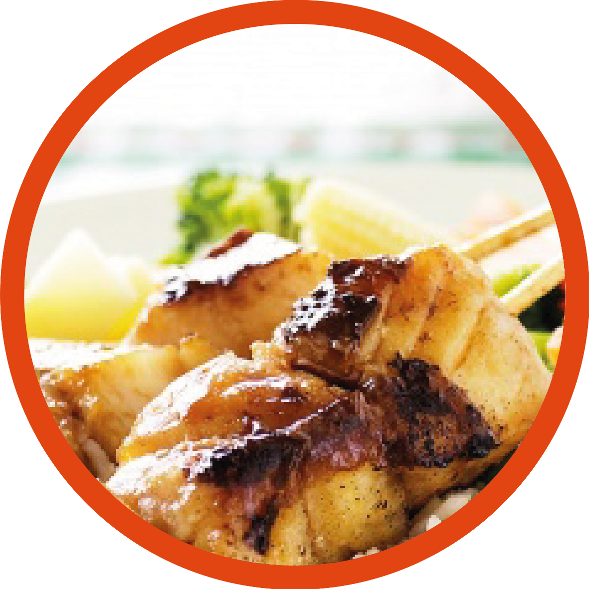 Easy Fish Kebab - Teriyaki Fish Rice (1181x1181), Png Download