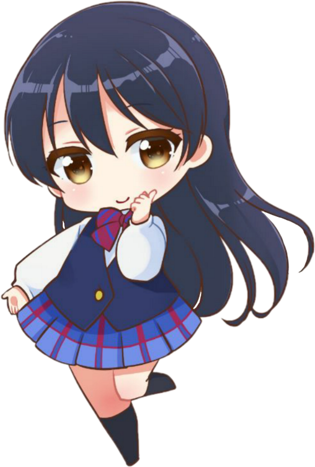 Report Abuse - Love Live Umi Chibi (617x913), Png Download