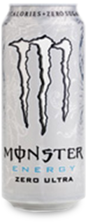 Kg Energy Monster Zeroultra - Monster Zero Ultra Energy Drink 16 Oz Cans - Case Of (600x400), Png Download