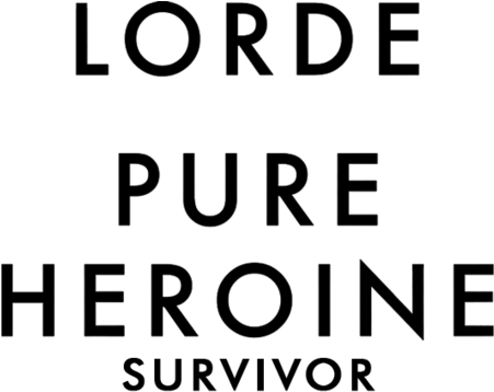 Logo, Music, And Lorde Image - Lorde Pure Heroine Png (500x358), Png Download