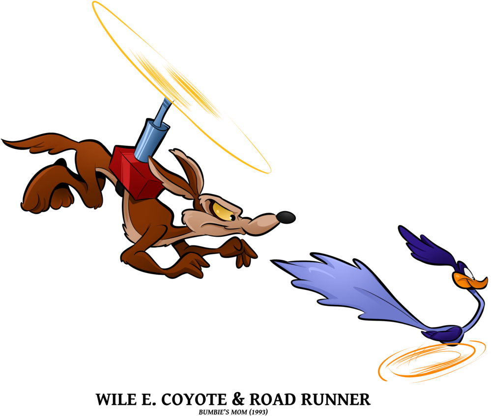 Wile N Road Runner By Boscoloandrea - Road Runner And Cayote Png (1024x879), Png Download