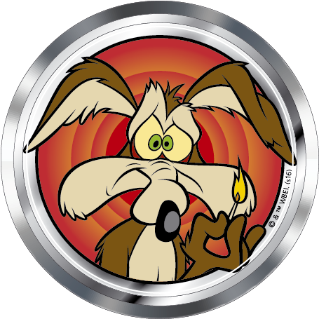 Looney Tunes Wile E - Emblem (482x482), Png Download