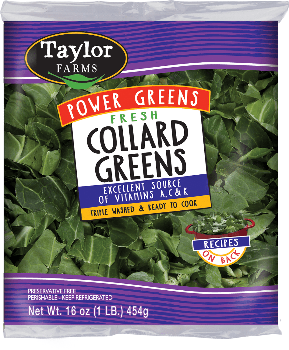 Taylor Farms Power Greens Collard Greens, Fresh - 16 (980x1200), Png Download