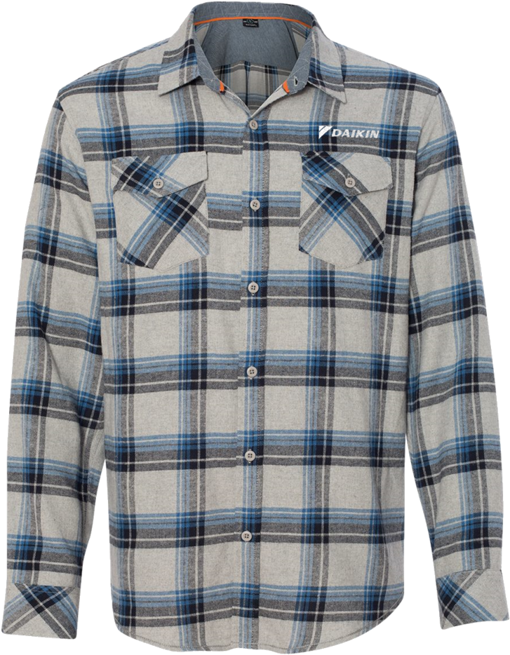 D1201m Men's Yarn-dyed Long Sleeve Flannel Shirt - Shirt (1008x1024), Png Download
