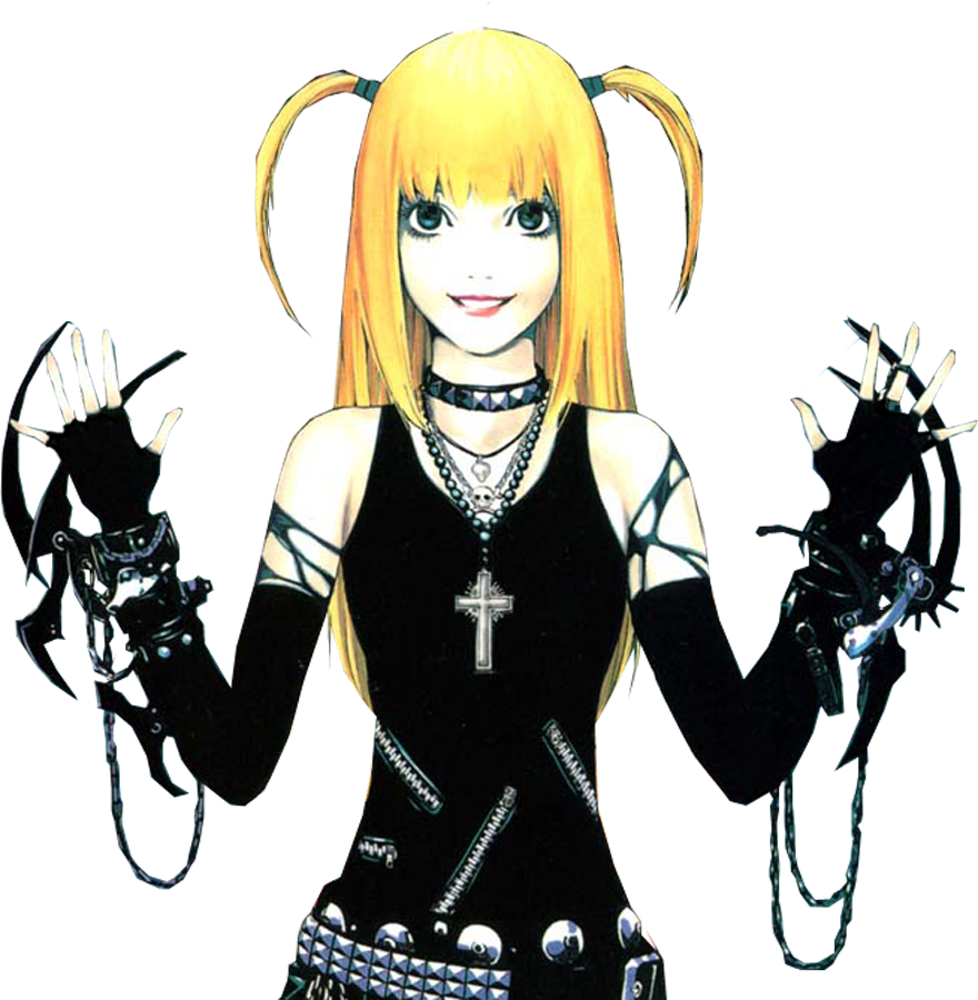 De La Misma Edad De Light, Es Una Chica Muy Popular - Misa Death Note Png (880x900), Png Download