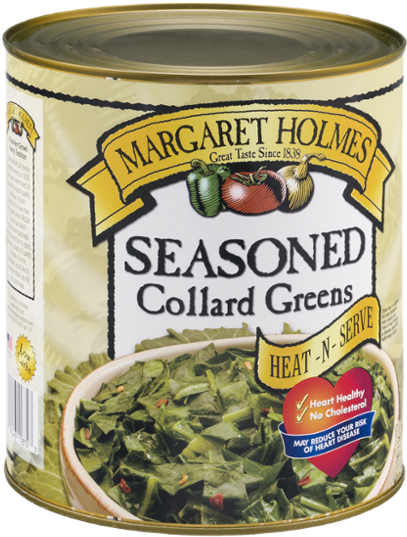 Margaret Holmes Seasoned Collard Greens 15 Oz (600x600), Png Download