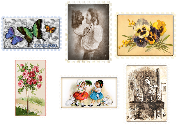 Scrapbook, Scrapbooking, Elements, Cut-outs, Stamps - Postage Stamp (640x485), Png Download