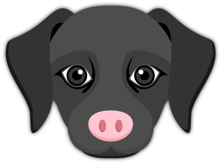 Black Labrador Emoji - Black Labrador Black Dog Emoji (737x547), Png Download