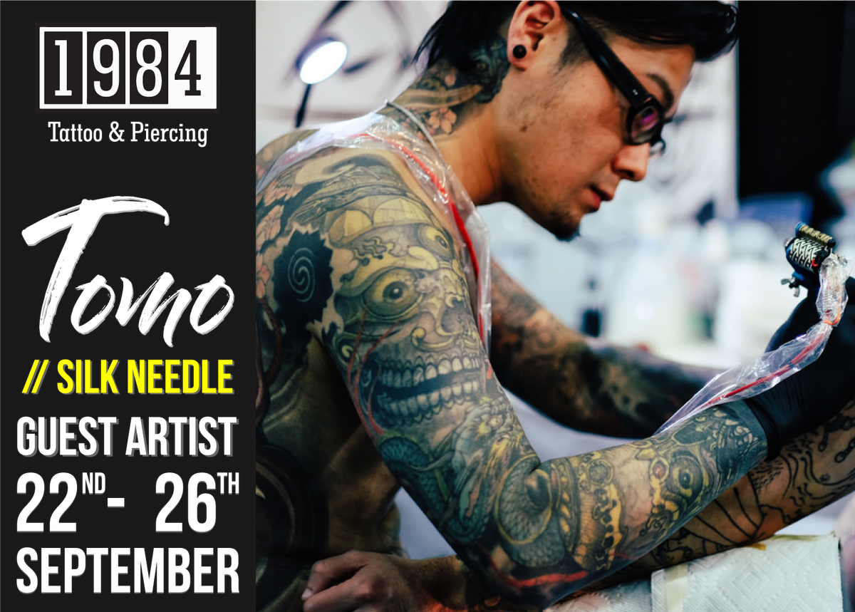 1984 Tattoo Studio On Twitter - Tomo Silk Needle (1200x859), Png Download