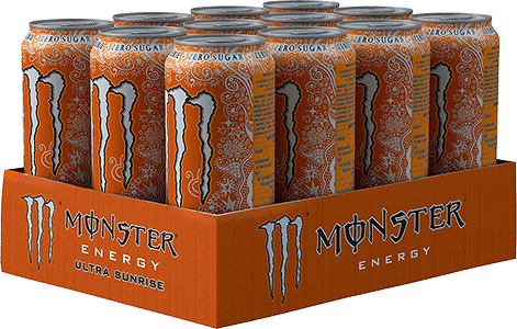 Monster Ultra Sunrise Energy Drink, 12 X 500 Ml - Monster Energy (471x300), Png Download