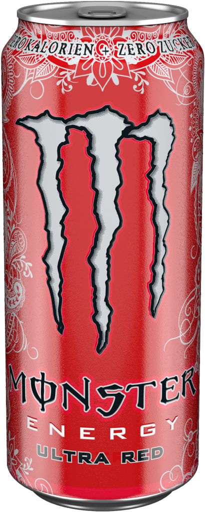 Monster Energy Ultra Red - Monster Energy, Ultra Red, 16 Ounce (pack (932x1243), Png Download