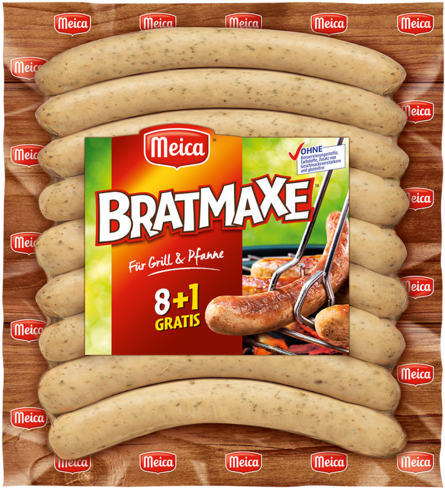 Bratmaxe 8 1 Sausages - Bratmaxe Meica (540x638), Png Download