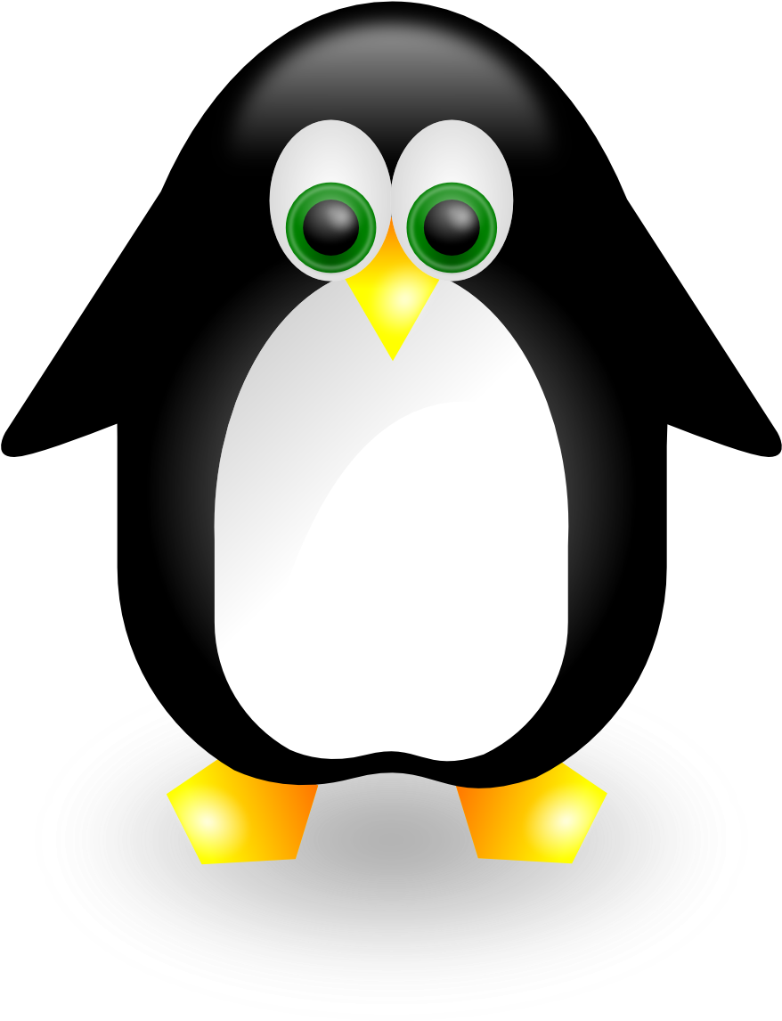 Clipartist Net Clip Art Penguin 2 Linux Svg - นก เพนกวิน น่า รัก (999x1413), Png Download