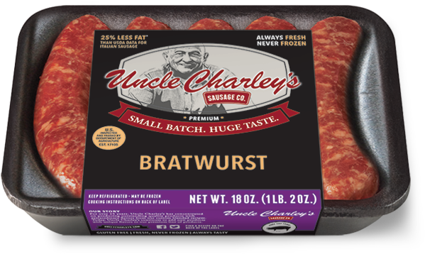 Uncle Charley's Country Griller Sausage, 18 Oz. (760x360), Png Download