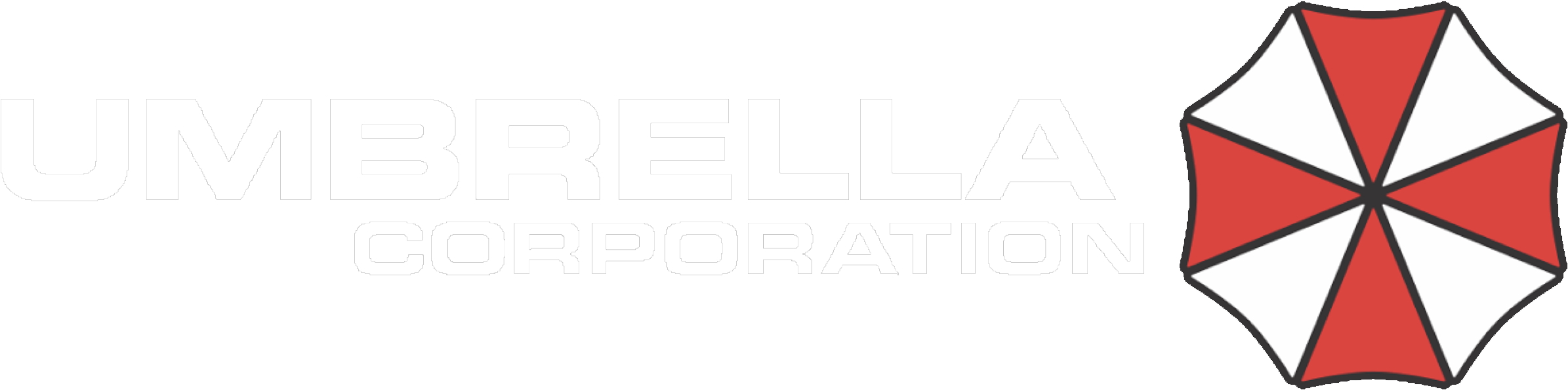 1968-2004 Umbrella Corporation All Resident Evil Trademarks, - Line Art (2500x800), Png Download