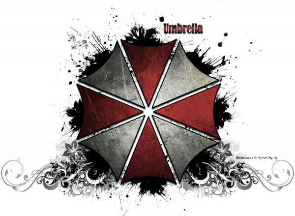 Umbrella Corporation Logo Transparent Download - Resident Evil Umbrella Png (600x439), Png Download
