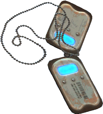 Brotherhood Of Steel Holotags - Fallout 4 Danse Holotags (409x427), Png Download