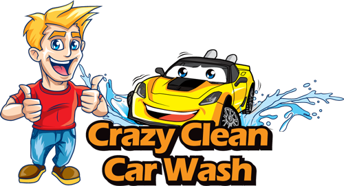 Crazy Clean Car Wash - Car Cleaning Cartoon (500x271), Png Download