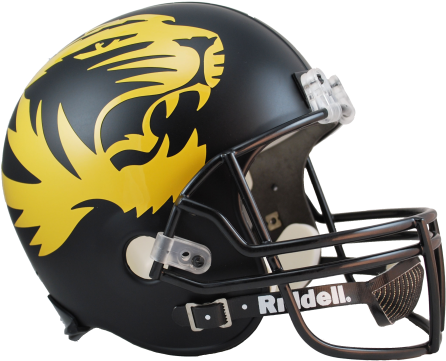 Missouri Tigers Ncaa Replica Full Size Helmet - Missouri Tigers Full Size Replica Football Helmet (474x390), Png Download