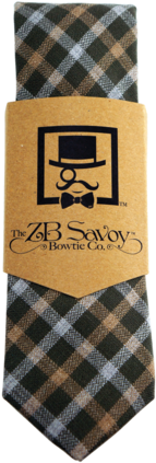 The Gimlet Skinny Necktie - Plaid (319x480), Png Download