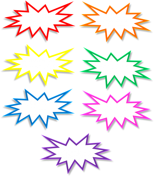 Sale Bursts (500x575), Png Download