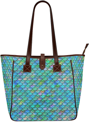 Mermaid Scales Classic Tote Bag - Mermaid Scales Messenger Bag Fashional Designed Bag(model (500x500), Png Download