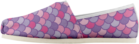 Mermaid Scales Ladies Canvas Shoes - Slip-on Shoe (480x480), Png Download